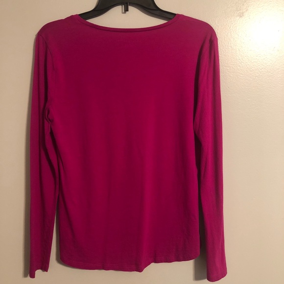 Ann Taylor Long Sleeve V-Neck - Picture 2 of 3